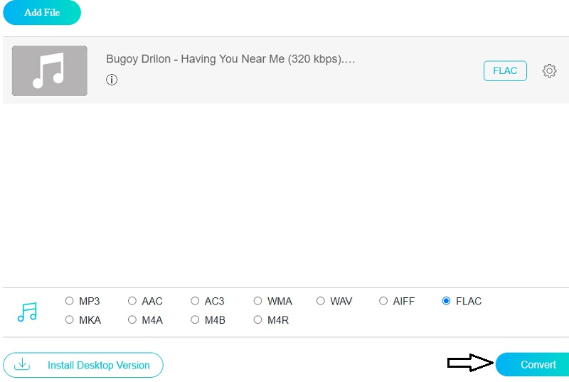 Konverter ALAC til FLAC Online Vidmore