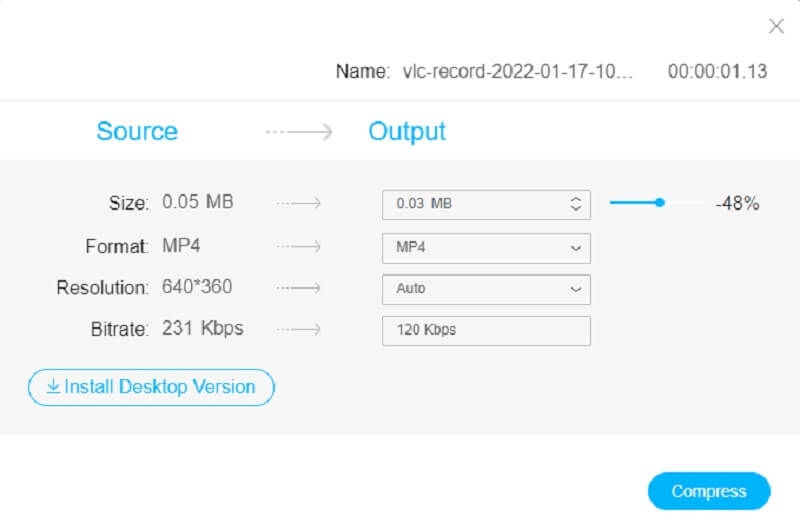 Move Slider VM Compressor