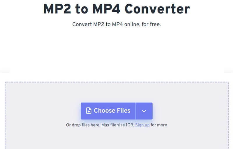 Convertor MP2 în MP4 FreeConvert