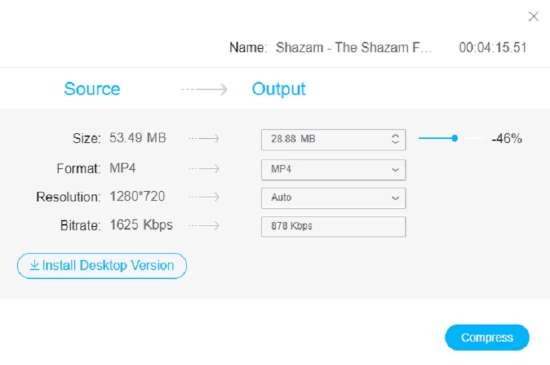 นำทางความละเอียด Vidmore Online