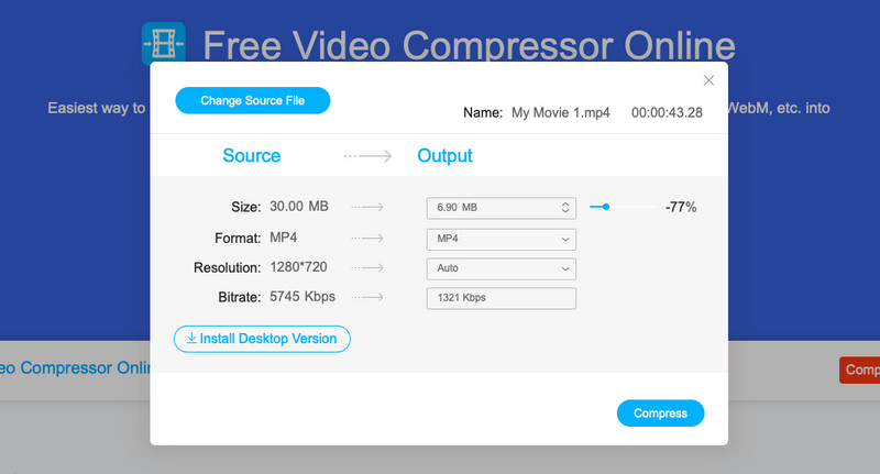 Pemampat Video Vidmore Dalam Talian