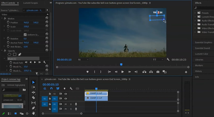 Adobe Premiere Usuń znak wodny