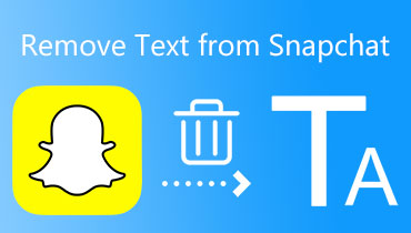إزالة النص من Snapchat
