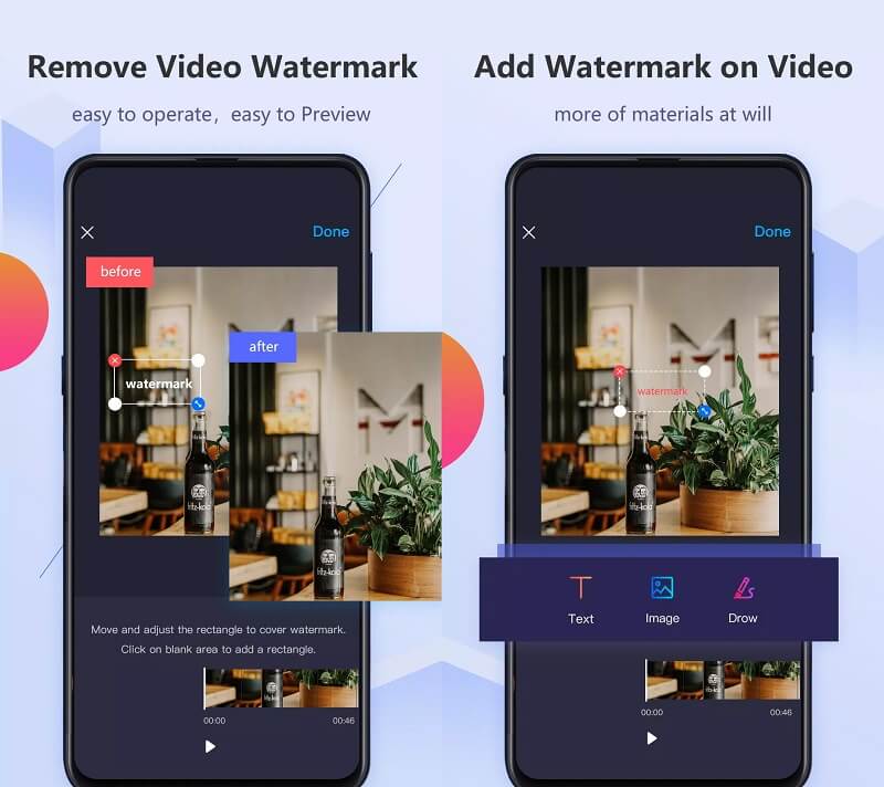 Keluarkan Pemadam Video Tera Air Android