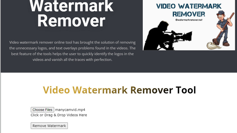 Giao diện RemoveWatermark