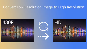 Afbeelding met lage resolutie converteren naar hoge resolutie