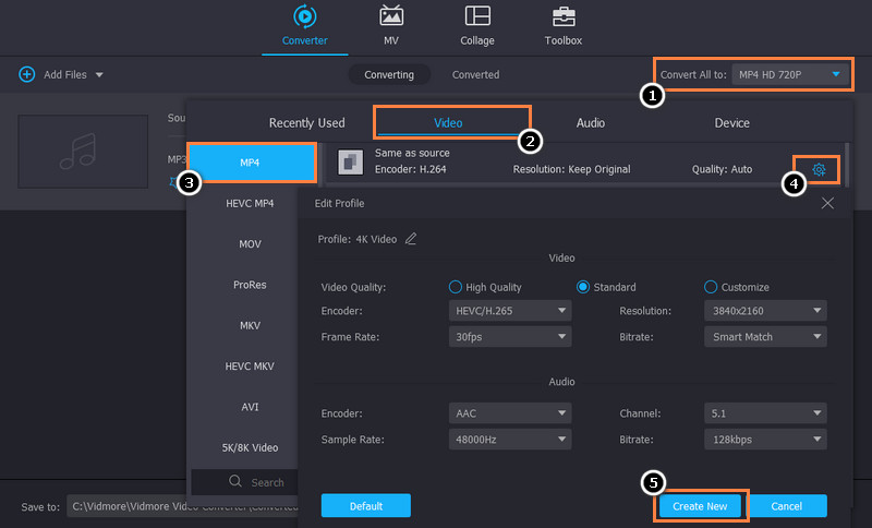 Pilih Format Output