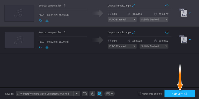 แปลง FLAC เป็น MP4