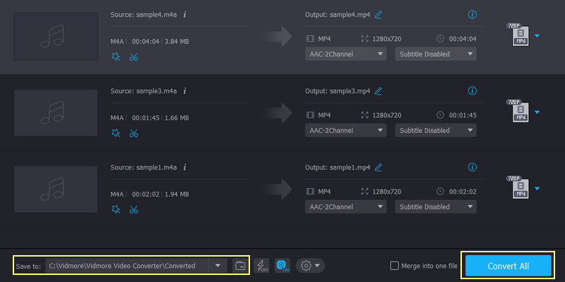 Convert M4A to MP4