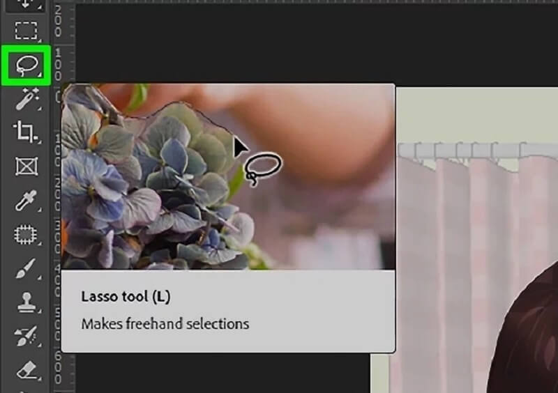 เครื่องมือ Lasso Photoshop