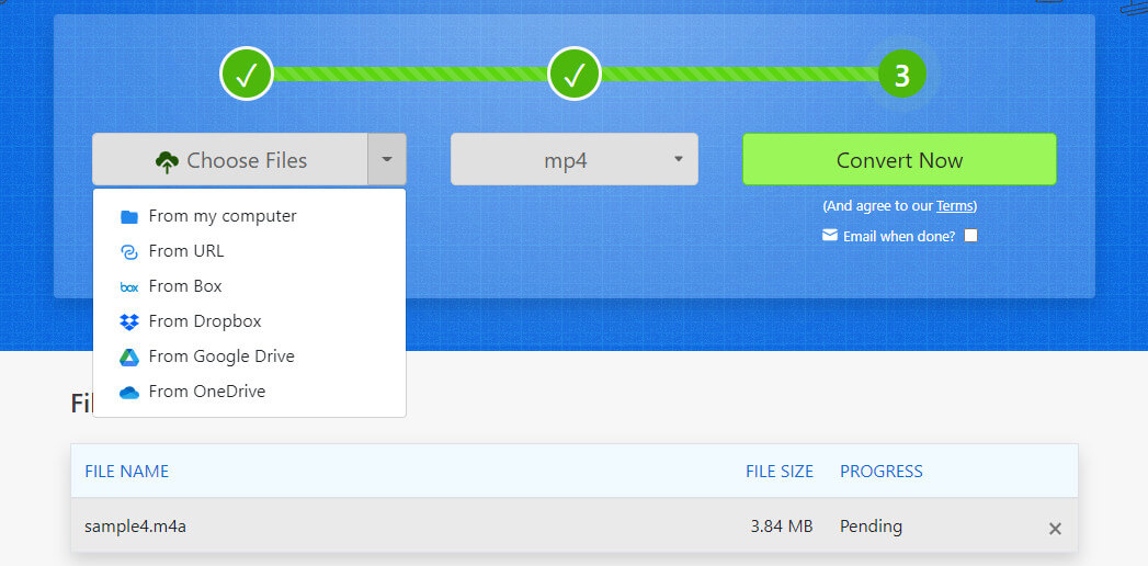 ZamZar Interface