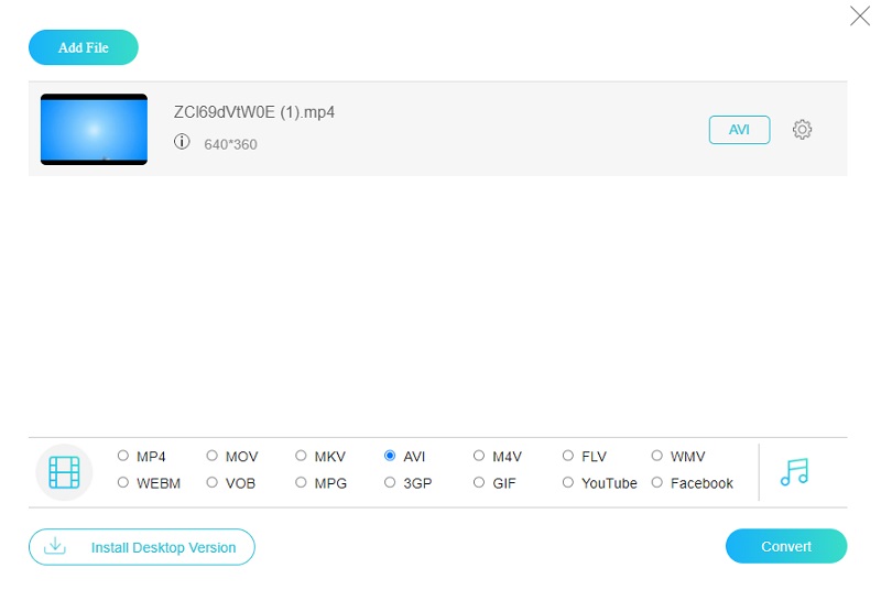 AC3 to AVI Converter Online Vidmore