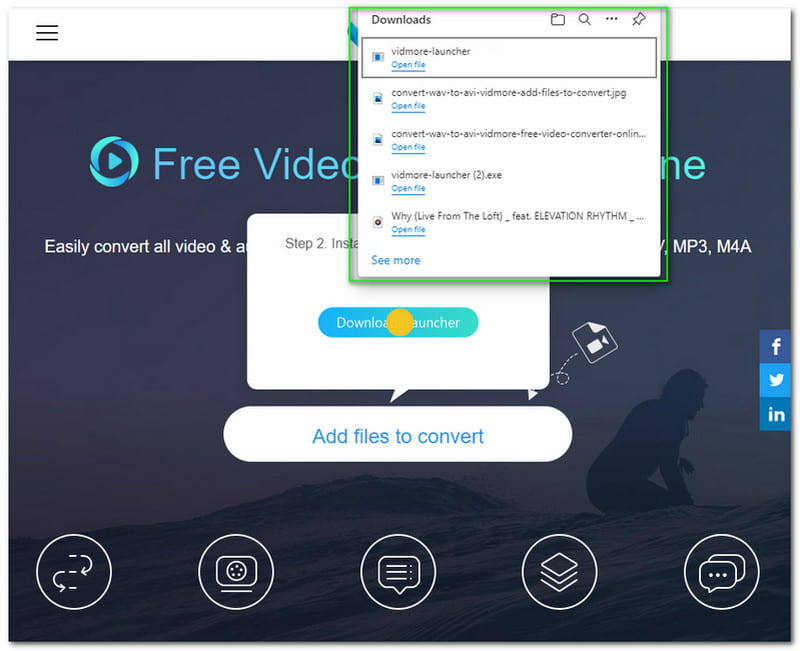 Tukar WAV kepada AVI Vidmore Download