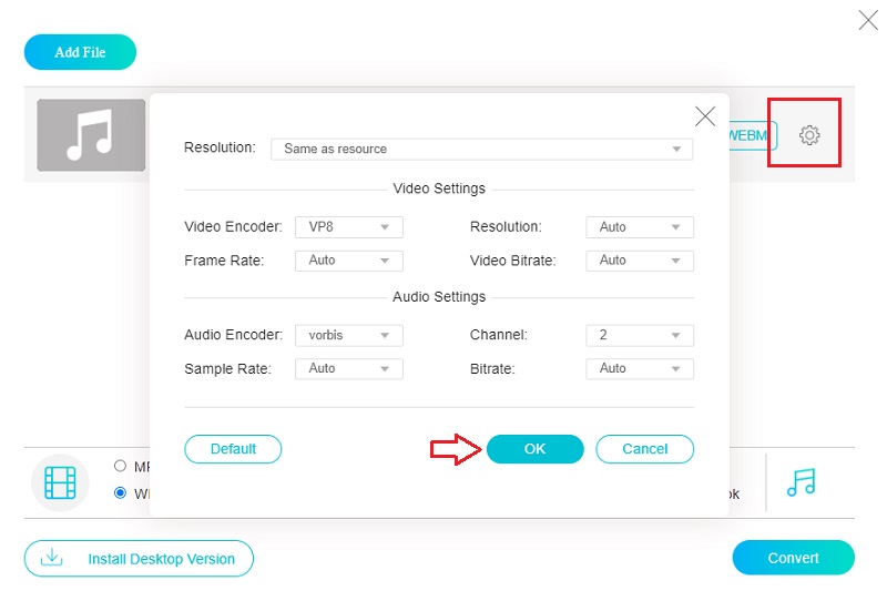 Upravit M4V Online Vidmore