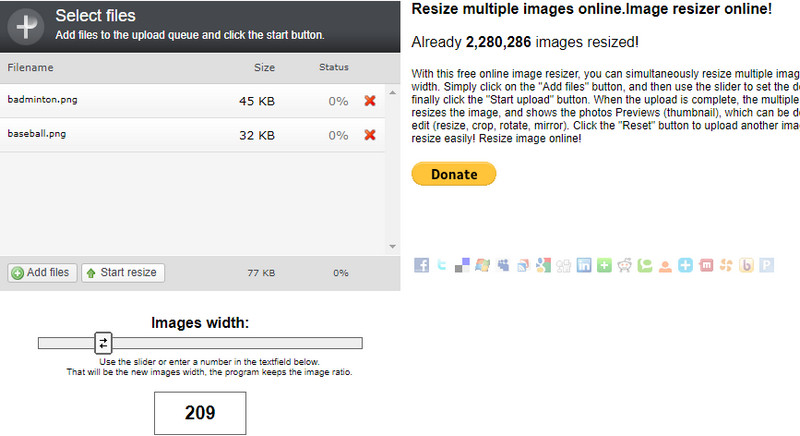 Online Image Resize Tool