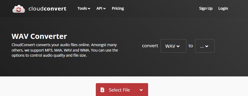 WAV para MXF CloudConvert