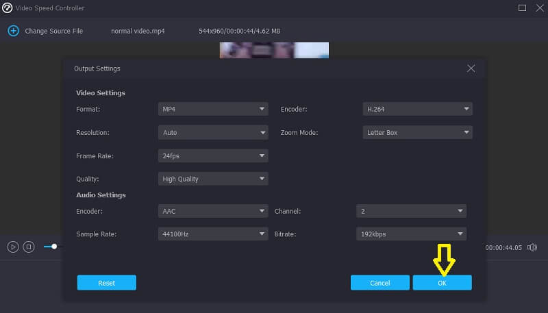 Modifica output Vidmore