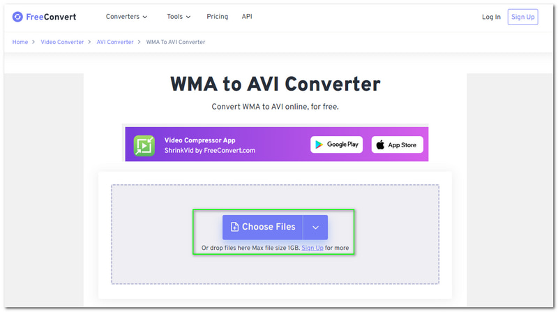 Wma naar Avi Gratis converteren Bestanden kiezen