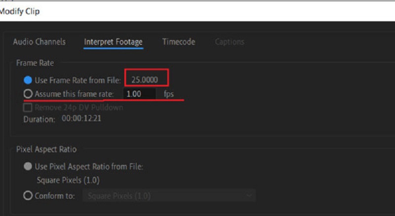 Change Frame Rate Adobe
