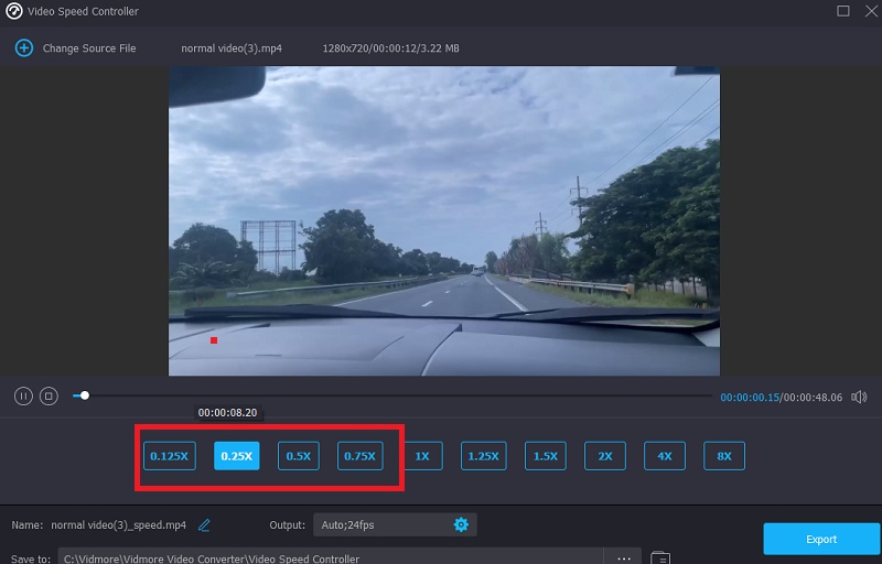 Change Speed Vidmore Do Slow Motion in Windows Movie Maker