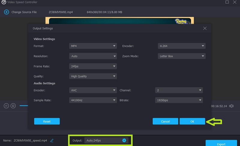 Modifica output Vidmore