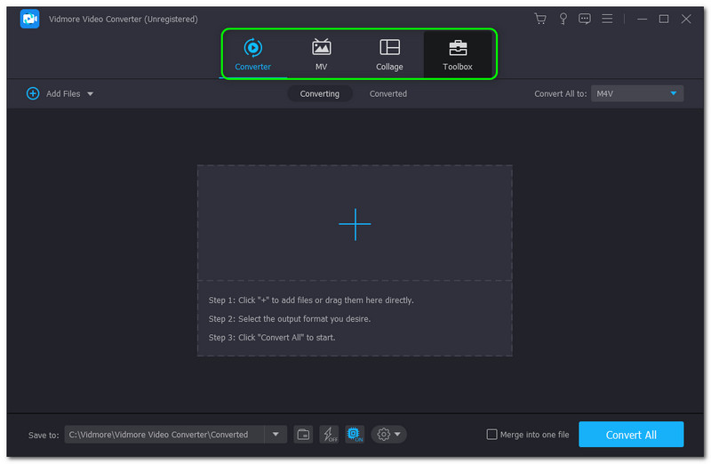 Cara Memangkas Video dalam Premier Vidmore Video Converter Buka Perisian