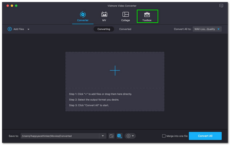 Videoiden rajaaminen iMovie Vidmore Videoo Converter Toolboxissa