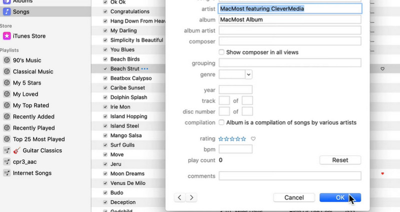 Save Metadata Changes