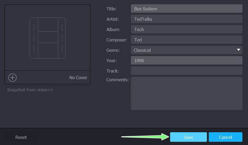 Save Metadata File