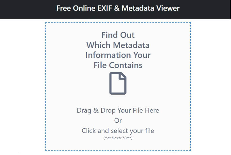 View Metadata exif