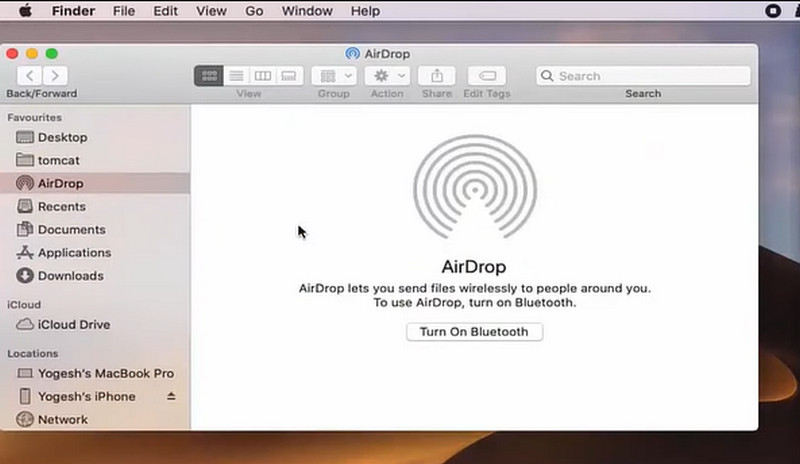 Airdrop máy Mac