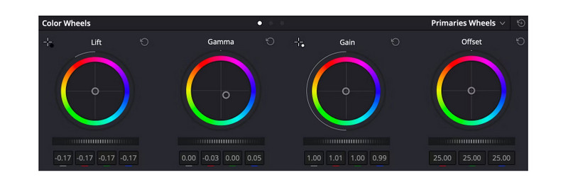 Color Wheel Four Options