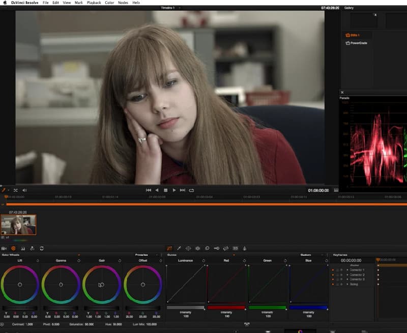 Цветной корректор Davinci Resolve