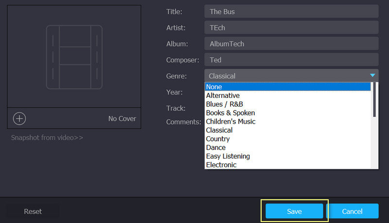 Edit and Confirm Metadata