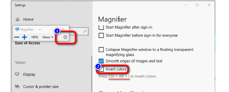 Magnifier Sebagai Inverter Warna