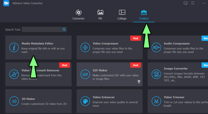 Åpne Metadata Editor