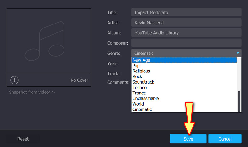 Simpan Perubahan Metadata