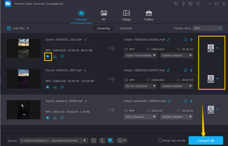 Vidmore Converteren Video helderder maken