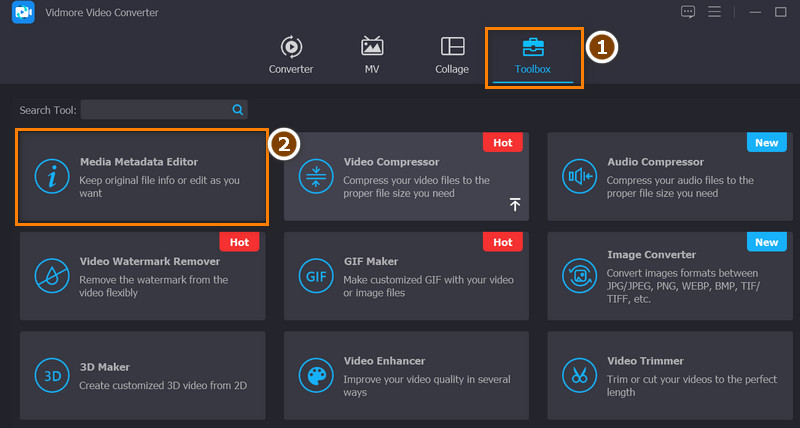 Acceder al editor de metadatos