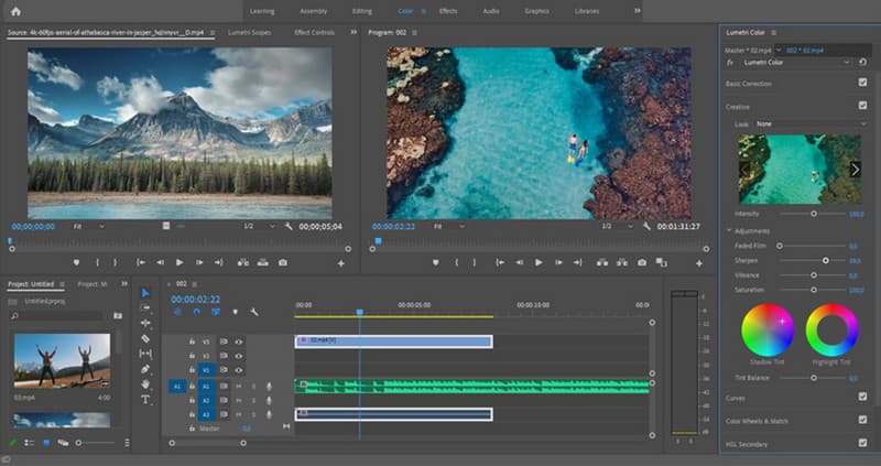 Adobe première Pro Color Grade