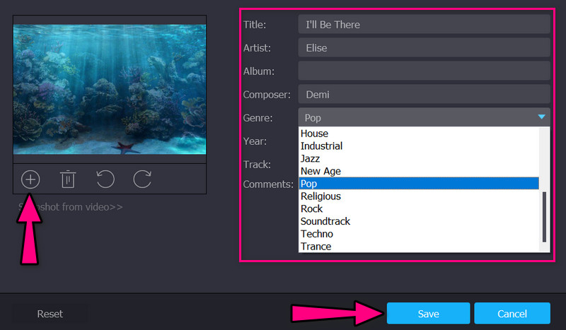 Edit and Save Metadata