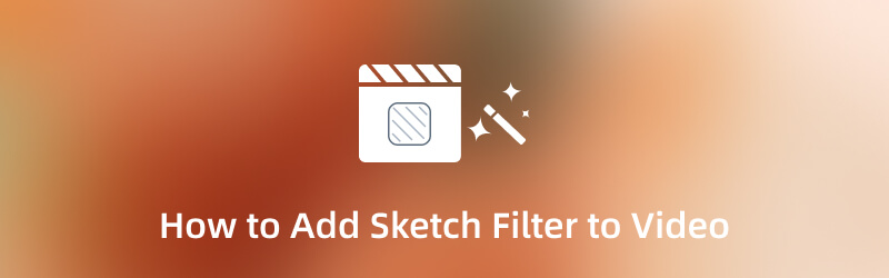 أضف فلتر Sketch إلى الفيديو