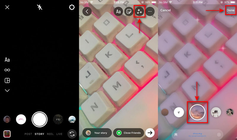 Cómo agregar filtro a video en Instagram