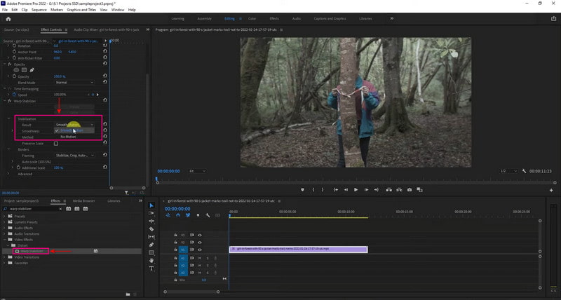 Premiere Pro Video stabiliseren