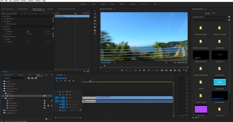 Premiere Pro 反轉視頻