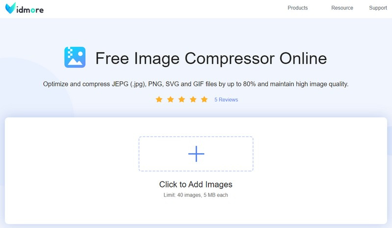 Vidmore Free Image Compressor Online for Discord
