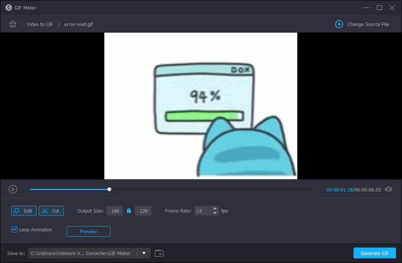 Vidmore Video Editor Convertidor Editor GIF