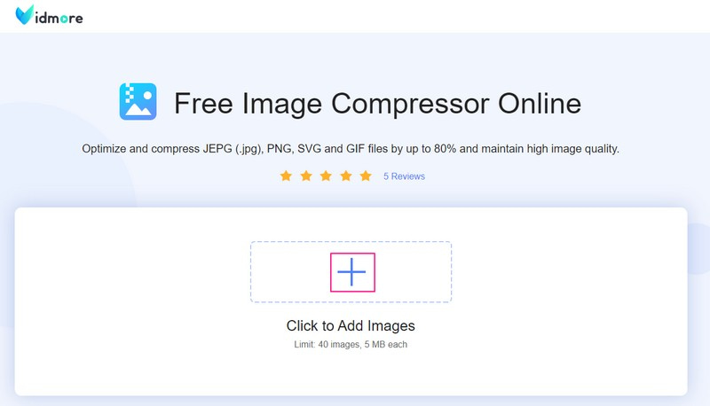 Dodajte slike u Image Compressor