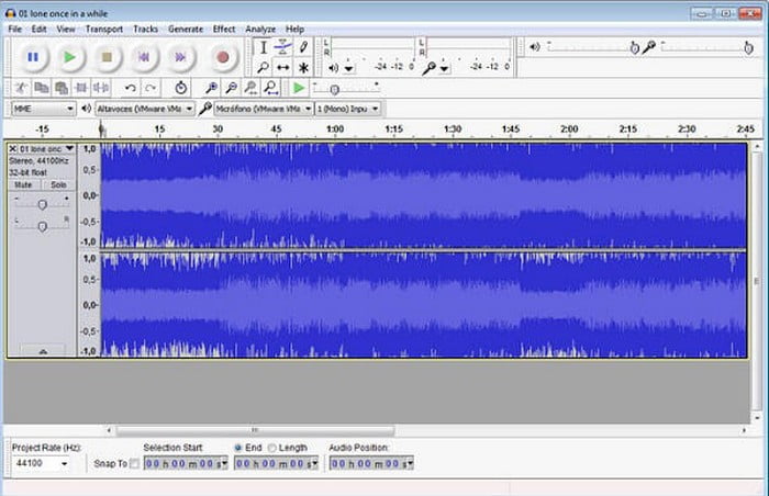 Audacity Come estrarre l'audio dal video