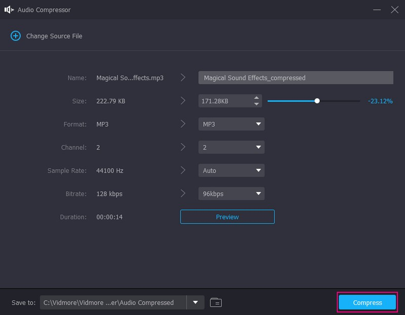Compress Audio File